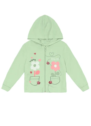Brandili - Conjunto Infantil Menina de Flores Verde - BRANDILI