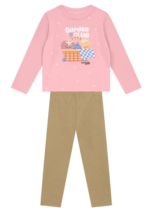 Brandili - Conjunto Infantil Menina de Frutinhas Rosa - BRANDILI