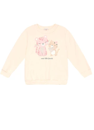 Brandili - Conjunto Infantil Menina de Gatinho Natural - BRANDILI