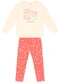 Brandili - Conjunto Infantil Menina de Gatinho Natural - variação: Natural