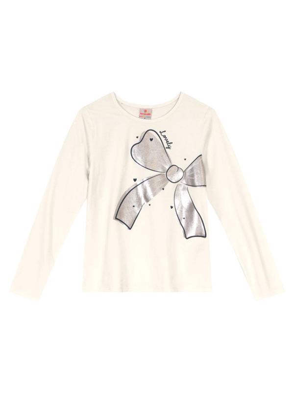 Brandili - Conjunto Infantil Menina de Lacinho Bege 2