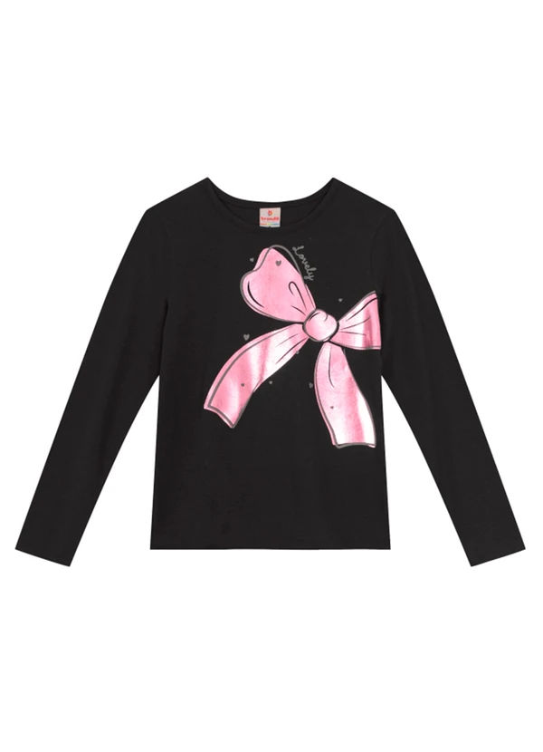 Brandili - Conjunto Infantil Menina de Lacinho Cinza 2