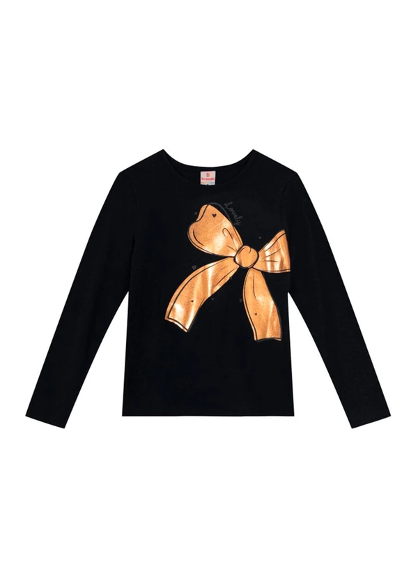 Brandili - Conjunto Infantil Menina de Lacinho Preto 3