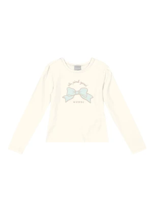 Mundi - Conjunto Infantil Menina de Laço Natural - MUNDI