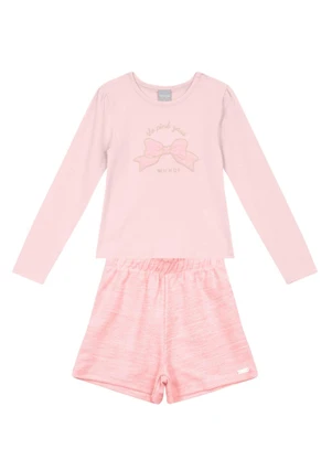 Mundi - Conjunto Infantil Menina de Laço Rosa - MUNDI
