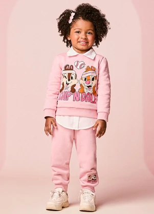 Momi - Conjunto Infantil Menina de Moletom do Tico e Teco - MOMI