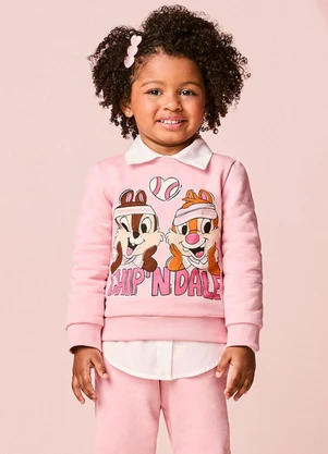 Momi - Conjunto Infantil Menina de Moletom do Tico e Teco - MOMI