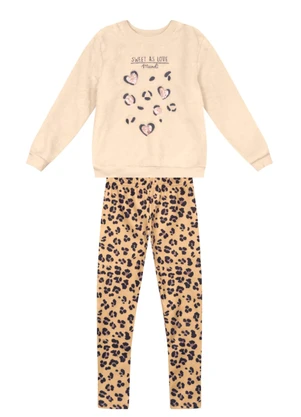 Mundi - Conjunto Infantil Menina de Oncinha Natural - MUNDI