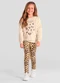 Mundi - Conjunto Infantil Menina de Oncinha Natural - variação: Natural