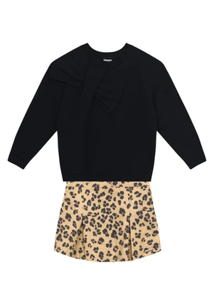 Mundi - Conjunto Infantil Menina de Oncinha Preto - MUNDI