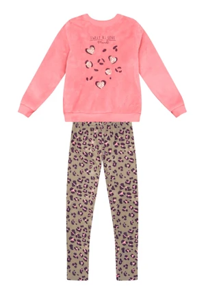 Mundi - Conjunto Infantil Menina de Oncinha Rosa - MUNDI