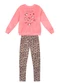 Mundi - Conjunto Infantil Menina de Oncinha Natural - variação: Rosa