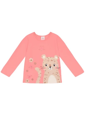 Brandili - Conjunto Infantil Menina de Oncinha Rosa - BRANDILI
