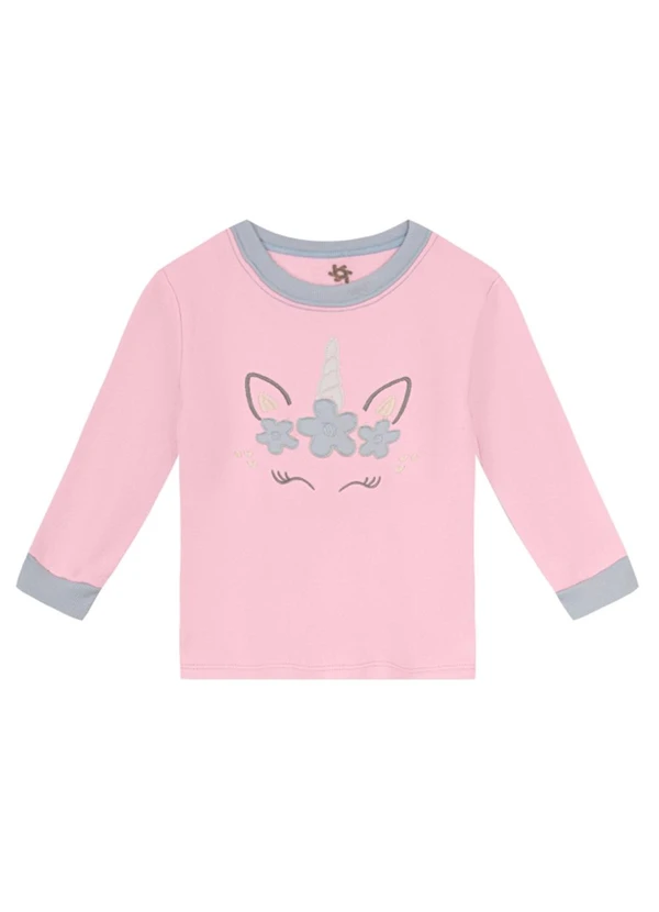 Brandili - Conjunto Infantil Menina de Unicórnio Rosa 2