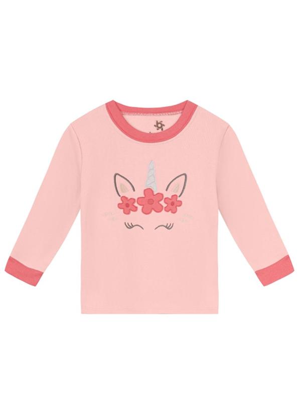 Brandili - Conjunto Infantil Menina de Unicórnio Rosa 1