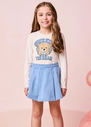 Momi - Conjunto Infantil Menina de Ursinha com Strass - MOMI