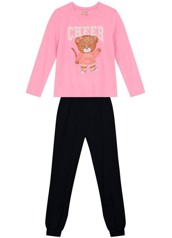 Brandili - Conjunto Infantil Menina de UrsinhoRosa