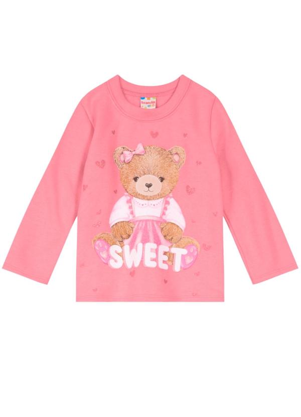 Brandili - Conjunto Infantil Menina de Ursinho Rosa 2
