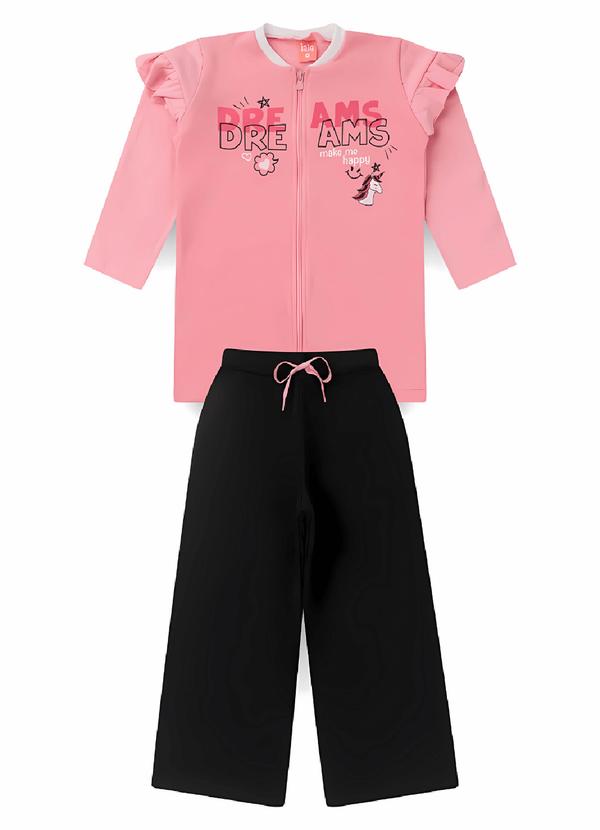 Rosa Azul - Conjunto Infantil Menina Dreams Rosa