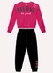 Kyly - Conjunto Infantil Menina em Algodão Verde - variação: Rosa
