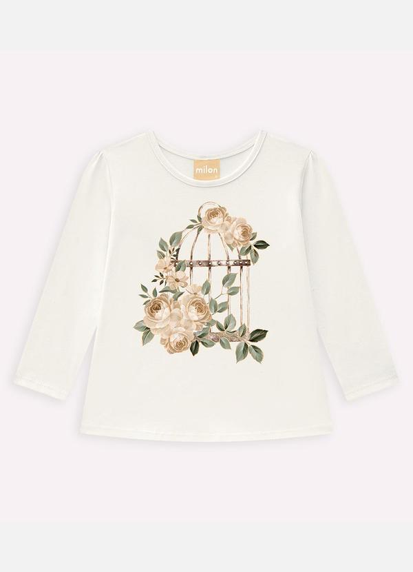 Milon - Conjunto Infantil Menina em Cotton Off White 2