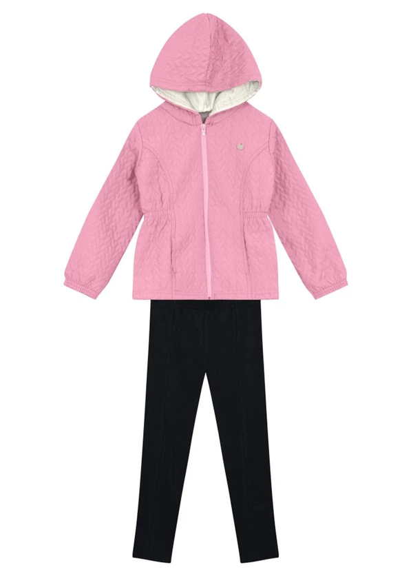 Brandili Mundi - Conjunto Infantil Menina em Cotton Rosa 2