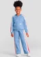 Brandili - Conjunto Infantil Menina em Moletom Azul - variação: Azul