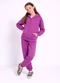 Abrange - Conjunto Infantil Menina em Moletom Lilás - variação: Roxo