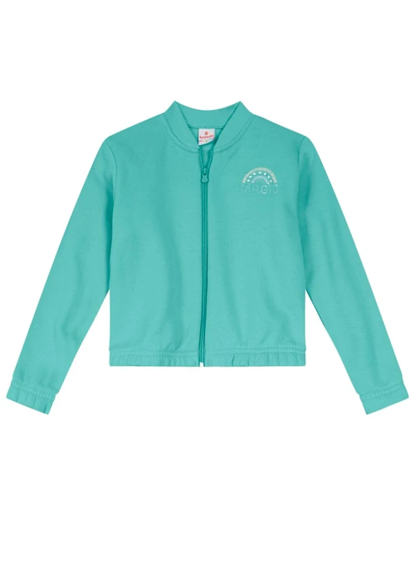 Brandili - Conjunto Infantil Menina em Moletom Verde 2