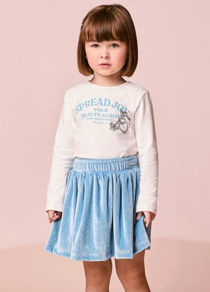 Momi - Conjunto Infantil Menina em Veludo com Strass - MOMI