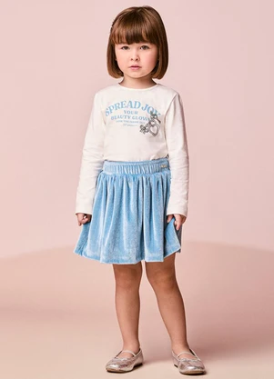 Momi - Conjunto Infantil Menina em Veludo com Strass - MOMI