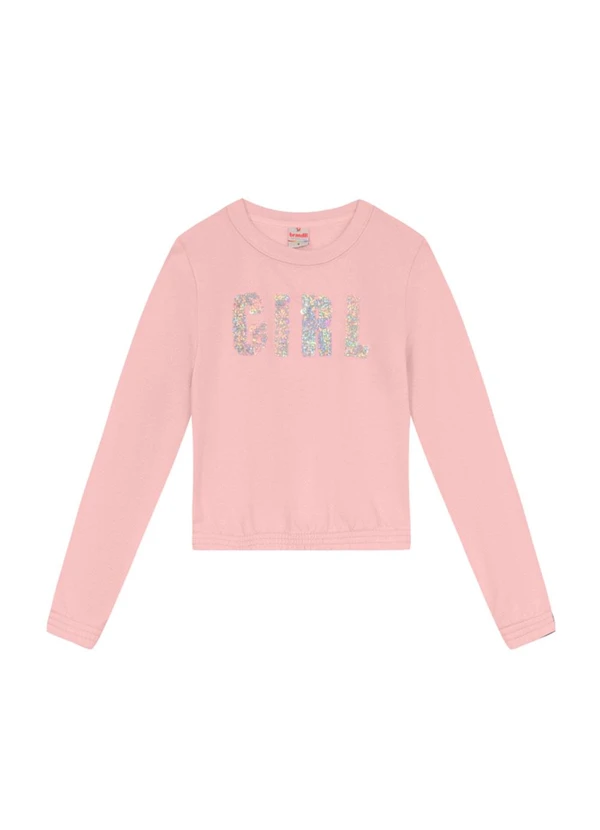 Brandili - Conjunto Infantil Menina Escrita Rosa 3