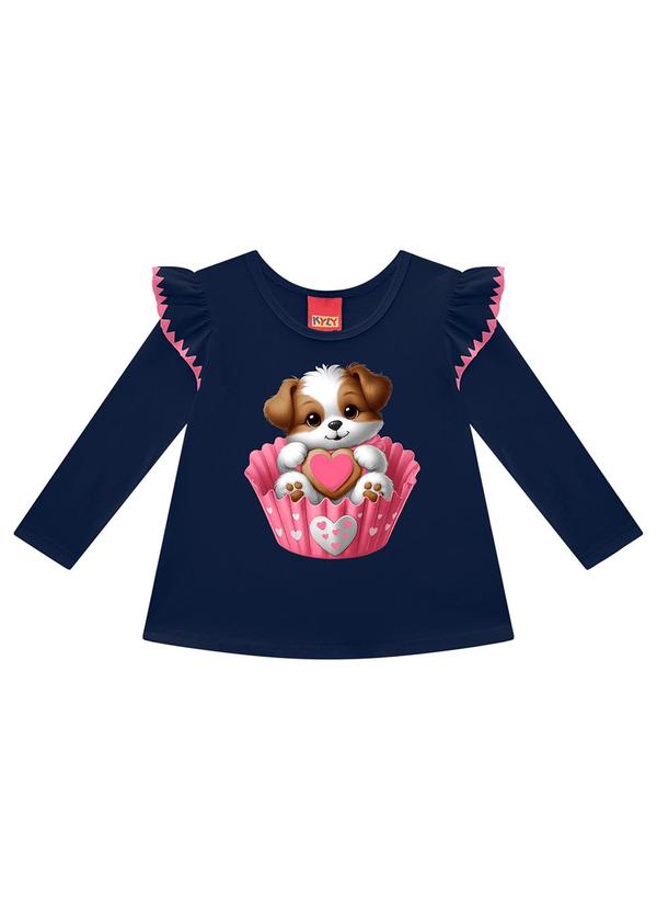 Kyly - Conjunto Infantil Menina Estampa Azul 2