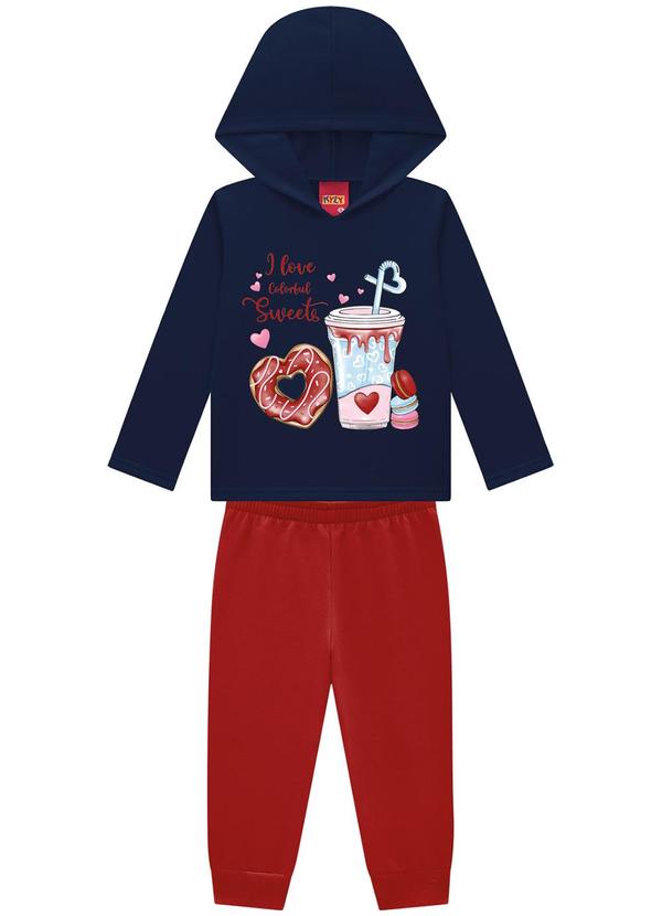 Kyly - Conjunto Infantil Menina Estampa Azul 1