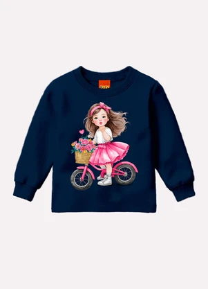 Kyly - Conjunto Infantil Menina Estampa Azul - KYLY