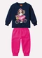 Kyly - Conjunto Infantil Menina Estampa Bege - variação: Azul