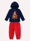 Kyly - Conjunto Infantil Menina Estampa Rosa - variação: Azul