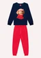 Kyly - Conjunto Infantil Menina Estampa Branco - variação: Azul