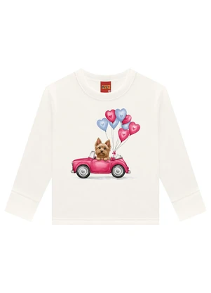 Kyly - Conjunto Infantil Menina Estampa Bege - KYLY
