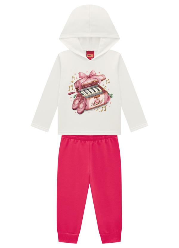 Kyly - Conjunto Infantil Menina Estampa Bege 2