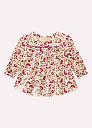 Milon - Conjunto Infantil Menina Estampa Bege - MILON