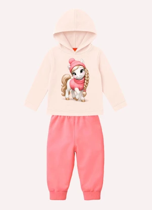 Kyly - Conjunto Infantil Menina Estampa Branco - KYLY