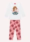 Kyly - Conjunto Infantil Menina Estampa Branco - variação: Branco