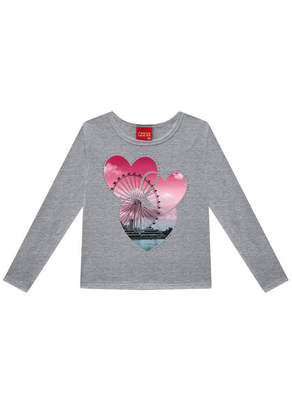 Kyly - Conjunto Infantil Menina Estampa Cinza 2