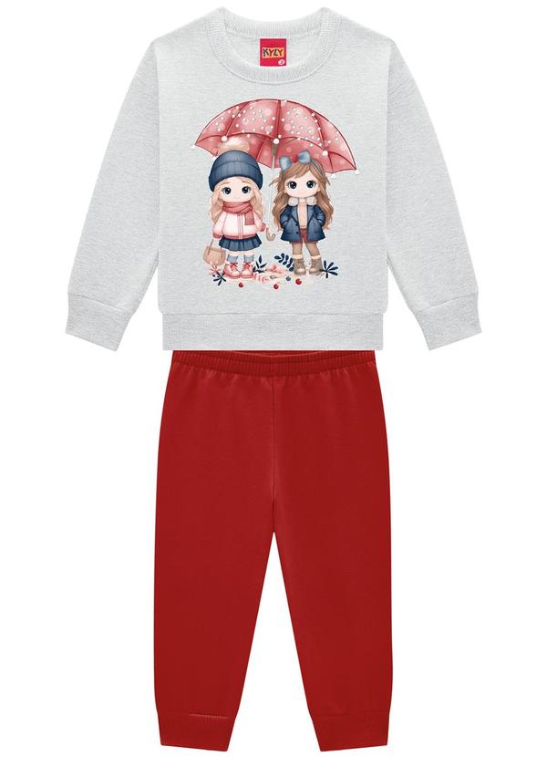 Kyly - Conjunto Infantil Menina Estampa Cinza 2