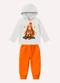Kyly - Conjunto Infantil Menina Estampa Rosa - variação: Cinza