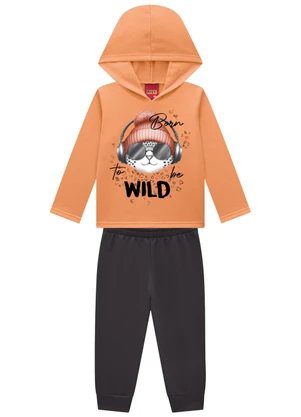 Kyly - Conjunto Infantil Menina Estampa Laranja - KYLY