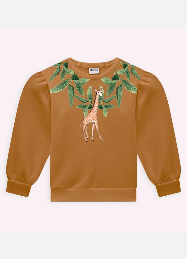 Nanai - Conjunto Infantil Menina Estampa Marrom 2