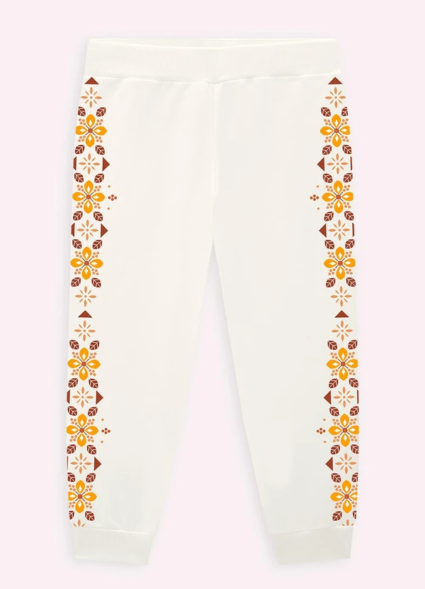 Nanai - Conjunto Infantil Menina Estampa Off White 4