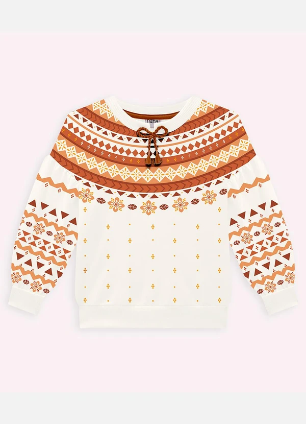 Nanai - Conjunto Infantil Menina Estampa Off White 3